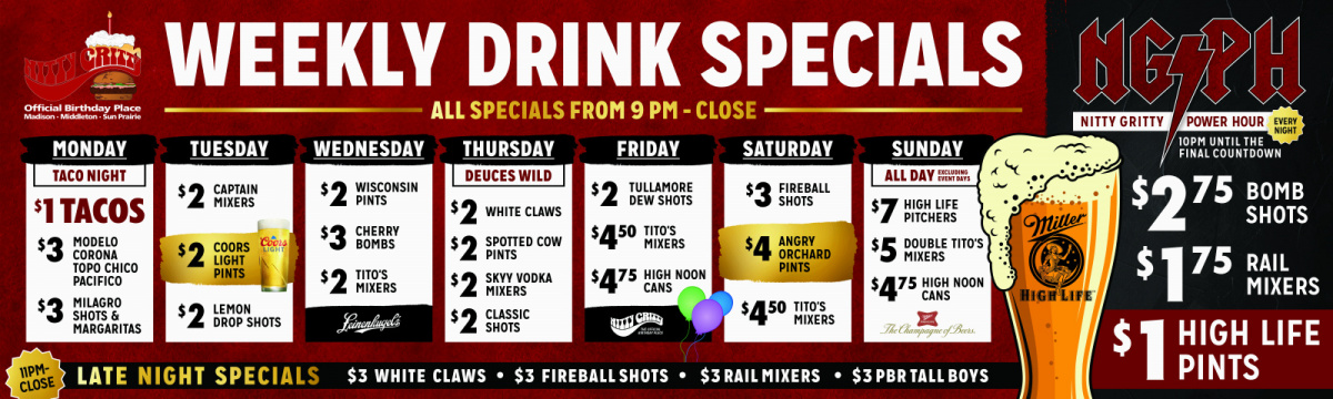 Downtown Drink Specials